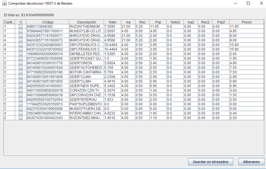 Factura Simplificadas.